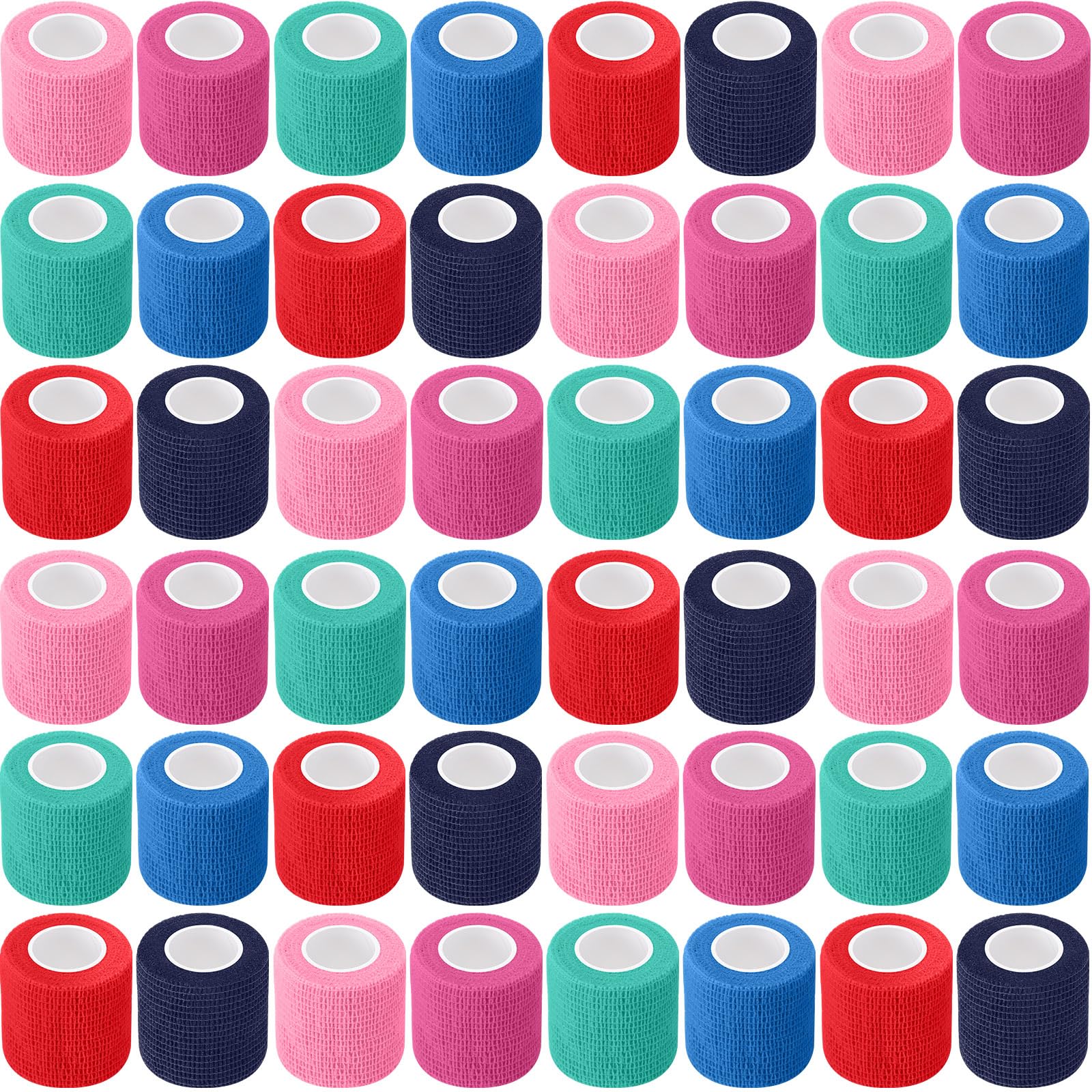 Treela 48-pack self-adhesive wrap bandages bulk, ready for daily use and quick changes.