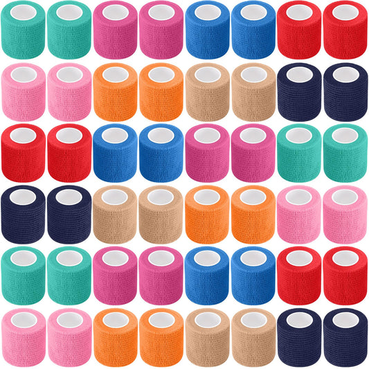 Treela 64-rolls self-adherent bandage wrap in action for secure athletic support