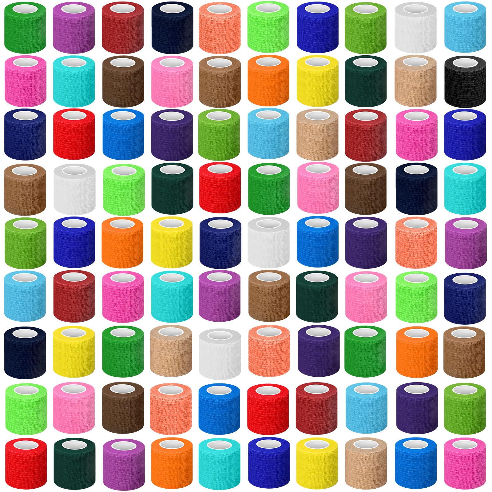 Treela 96-pack self-adhesive bandage wrap provides breathable joint support for everyday use.