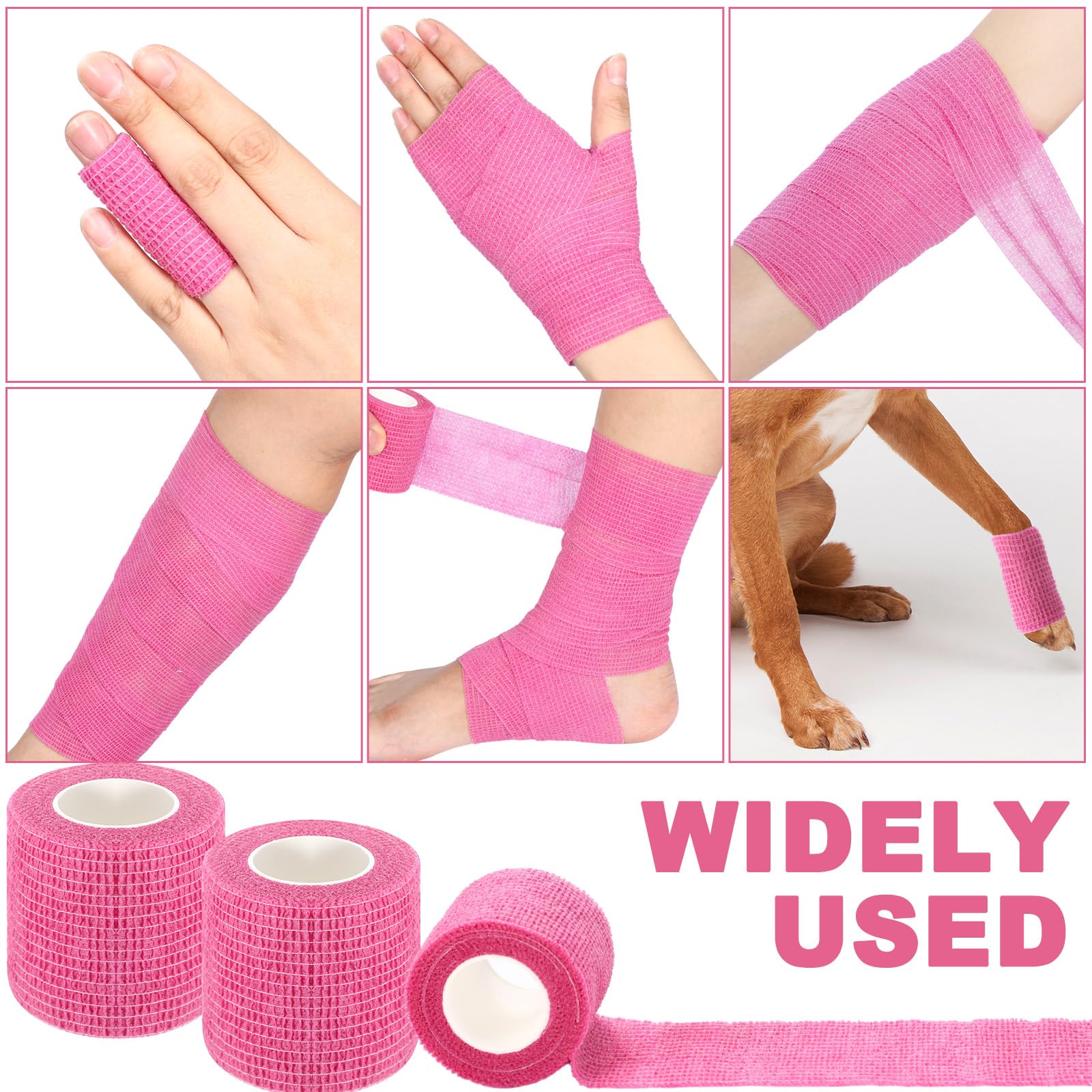 Treela bandage in use on wrist showing secure wrap.