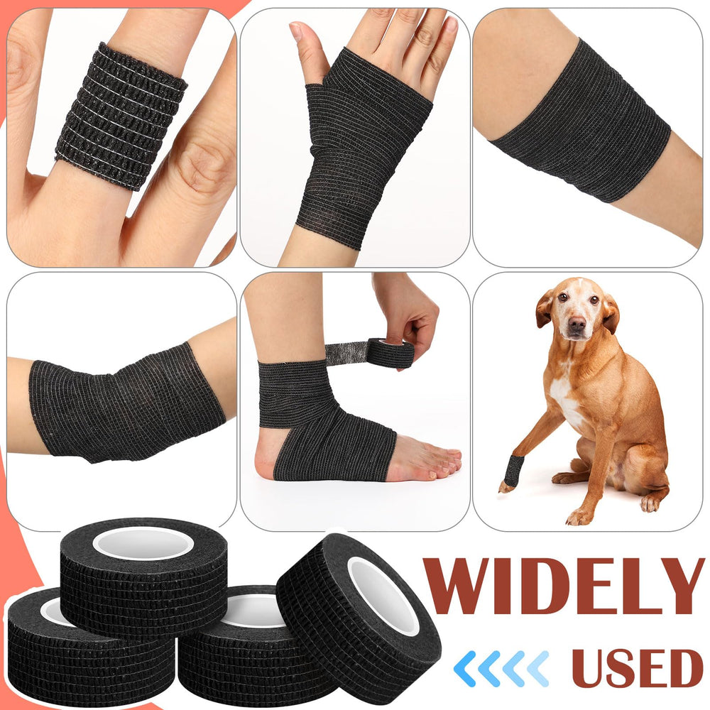 Treela bandage wrap for ankles in black, flexible protection.
