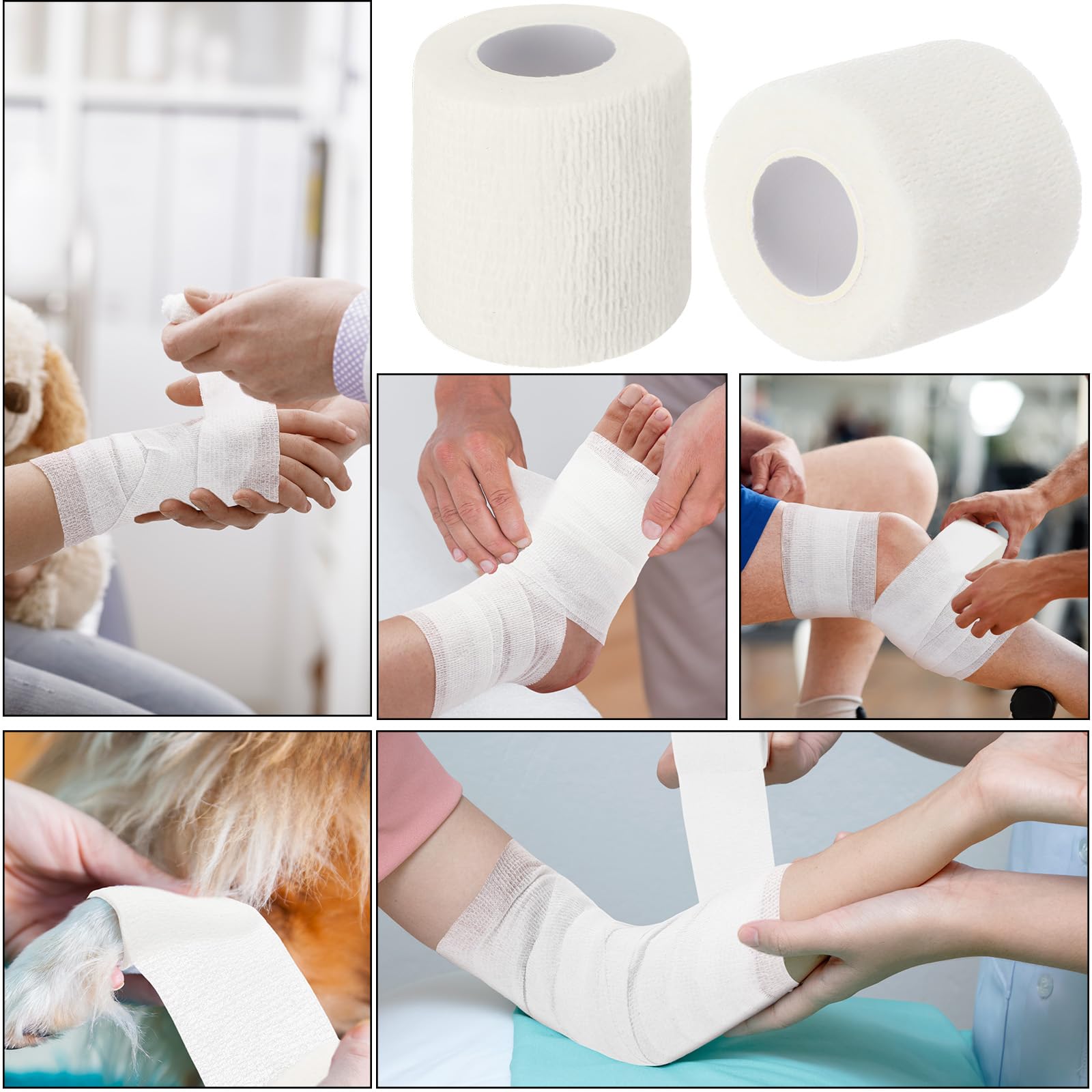 Treela easy-tear bandage wrap lets you tear by hand without scissors.