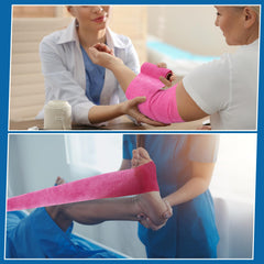 Treela bandage wrap closeup highlighting soft nonwoven material
