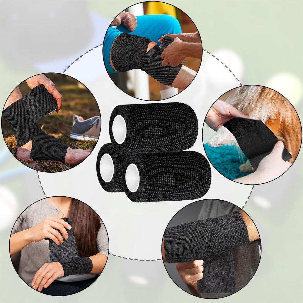Treela wrap around the ankle supports mobility during activity with self-adhesion.