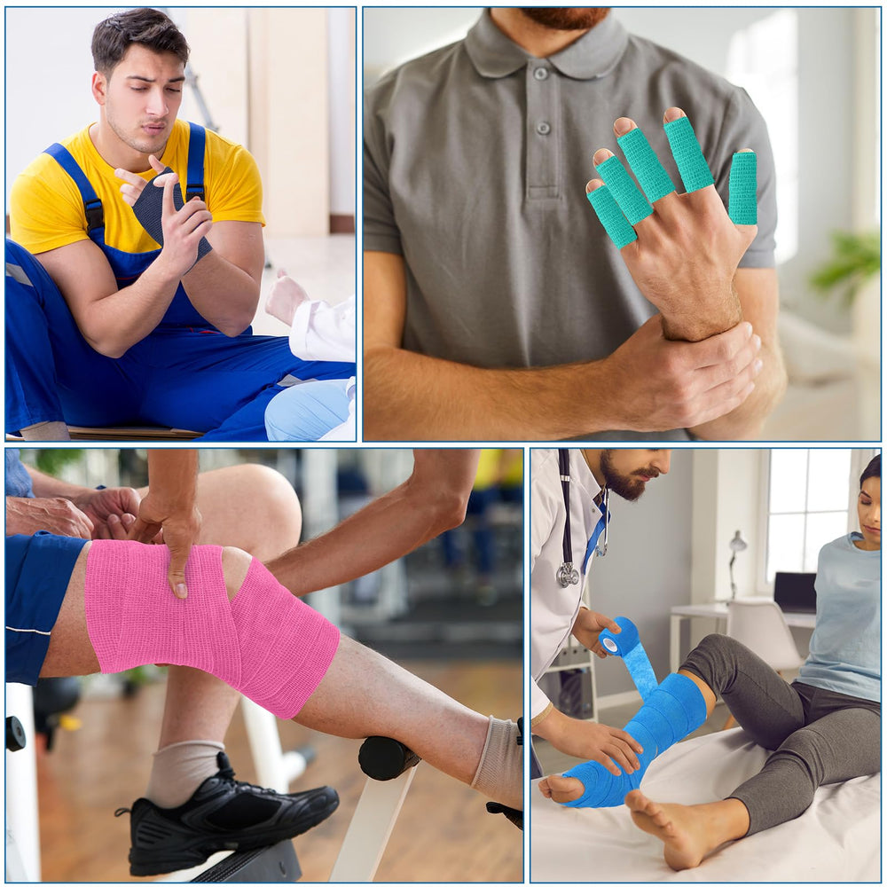 Treela self-adhesive bandage wrap demonstrates easy tear without scissors.