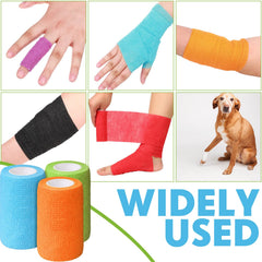Treela bandage on wrist wrap demonstrates secure adhesion