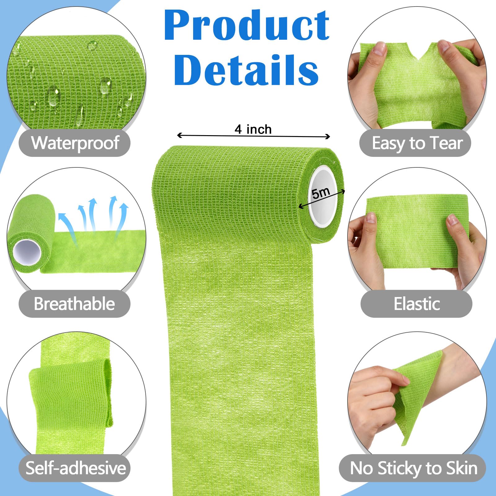 Treela breathable nonwoven bandage closeup highlighting soft, skin-friendly comfort.