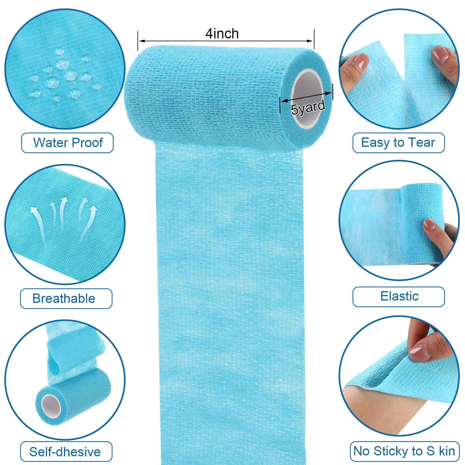 Treela cohesive bandage on ankle wrap provides breathable support during movement