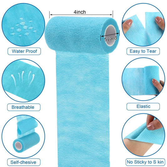 Treela cohesive bandage on ankle wrap provides breathable support during movement