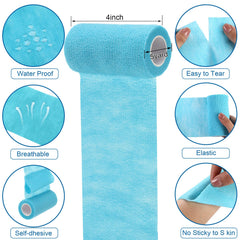 Treela cohesive bandage on ankle wrap provides breathable support during movement