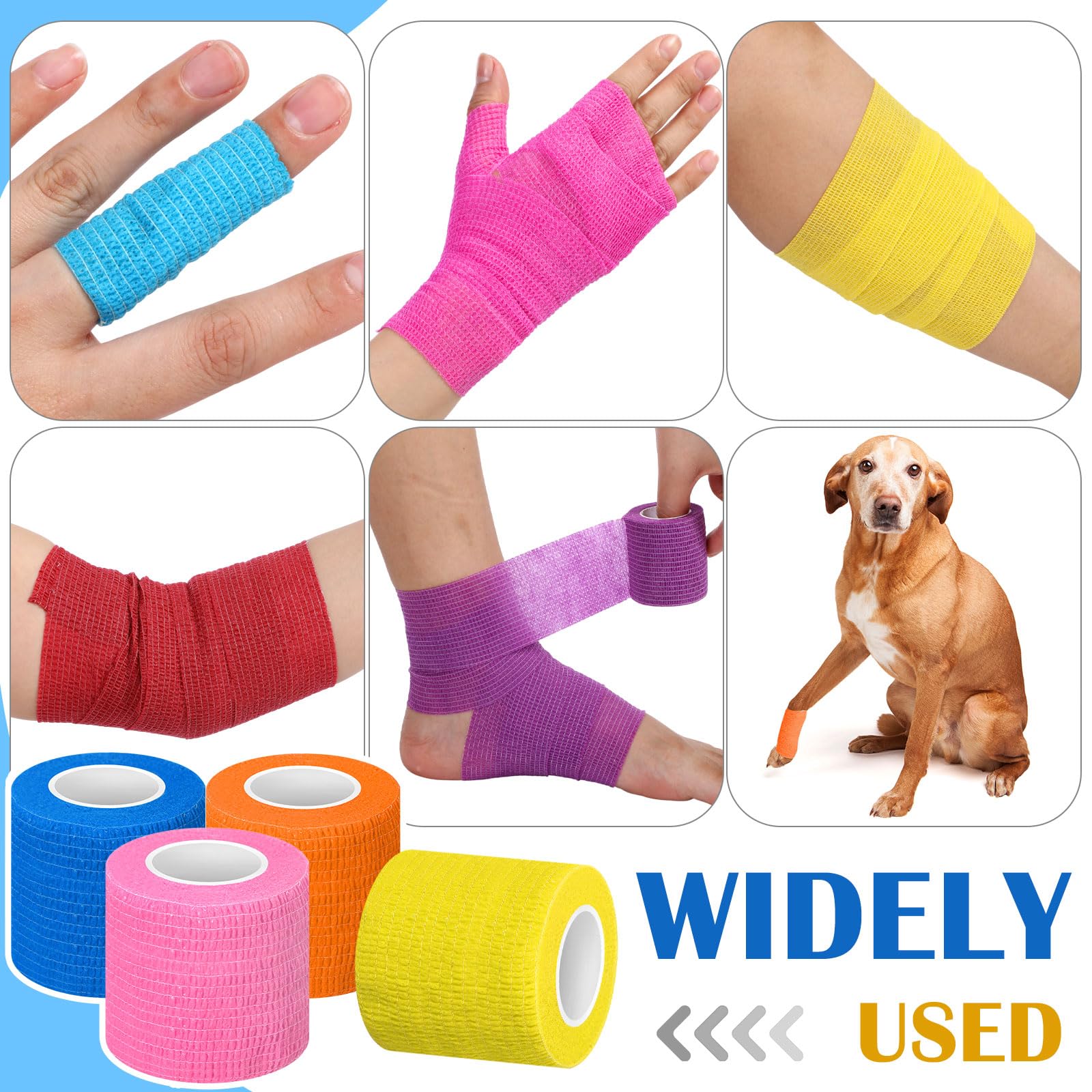 Easy-tear cohesive bandage wrap by Treela for quick, tool-free application.