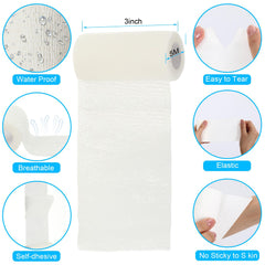 Treela elastic wrap bandage with easy-tear design for quick application.