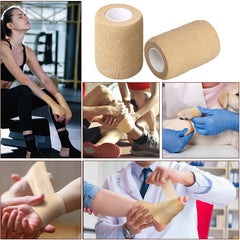 Treela nonwoven breathable fabric shows comfortable wrap with no clips.