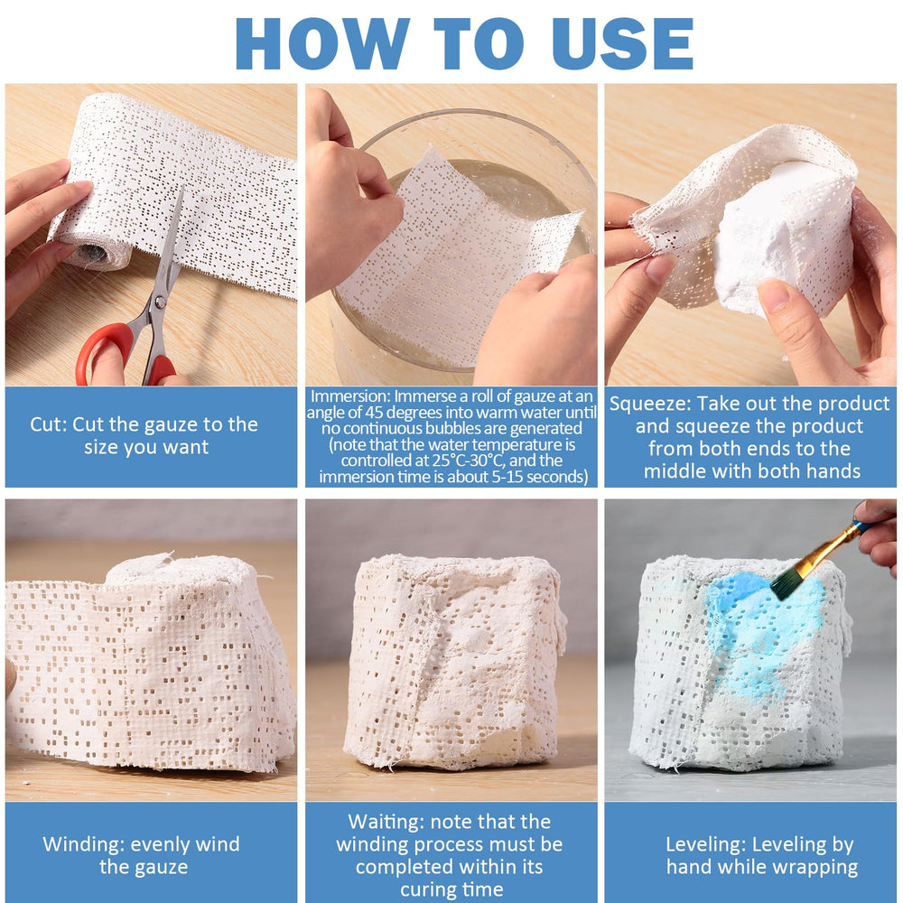 Treela plaster cloth rolls for art projects providing steady support and versatility.