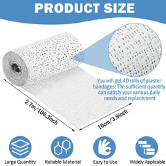 Treela plaster cloth rolls ideal for mask making with a smooth surface.