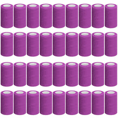 Treela self-adherent bandage 4 inch by 5 yard purple wrap for secure compression.