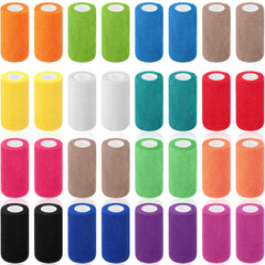 Treela self-adherent bandage wrap multicolor pack for flexible support