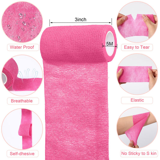 Treela self-adherent bandage wrap on the wrist provides quick, snug adjustments