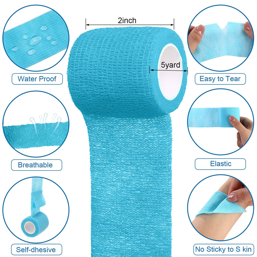 Treela self-adherent tape wrapped around an ankle for protection
