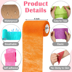 Treela self-adhesive bandage, 4in x 5yds, wrist and ankle supports without clips