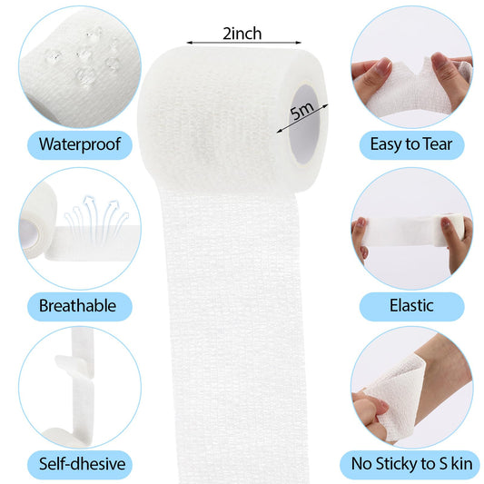 Treela self-adhesive bandage wrap in multiple colors for easy color coding.