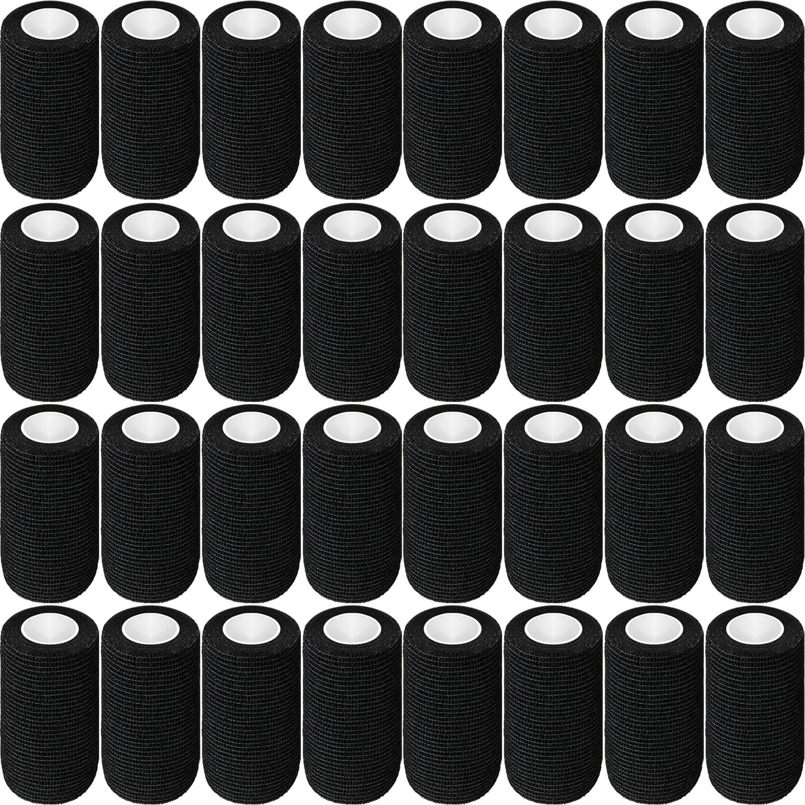 Treela self-adhesive wrap bandage in black, 4x5 yards, quick support for use.