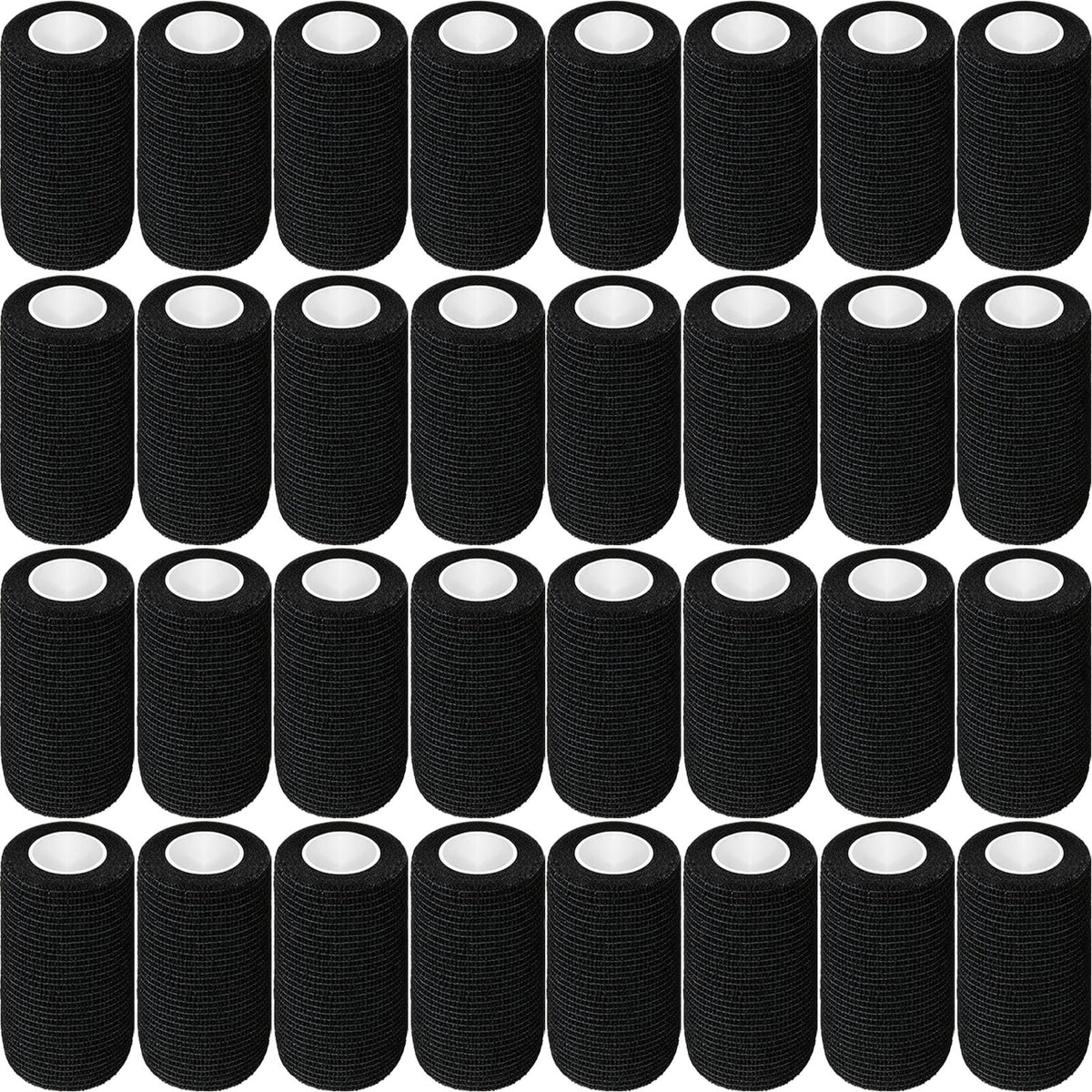 Treela self-adhesive wrap bandage in black, 4x5 yards, quick support for use.
