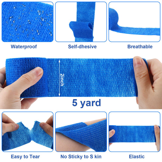 Treela self-adhesive bandage wrapping arm securely and comfortably.