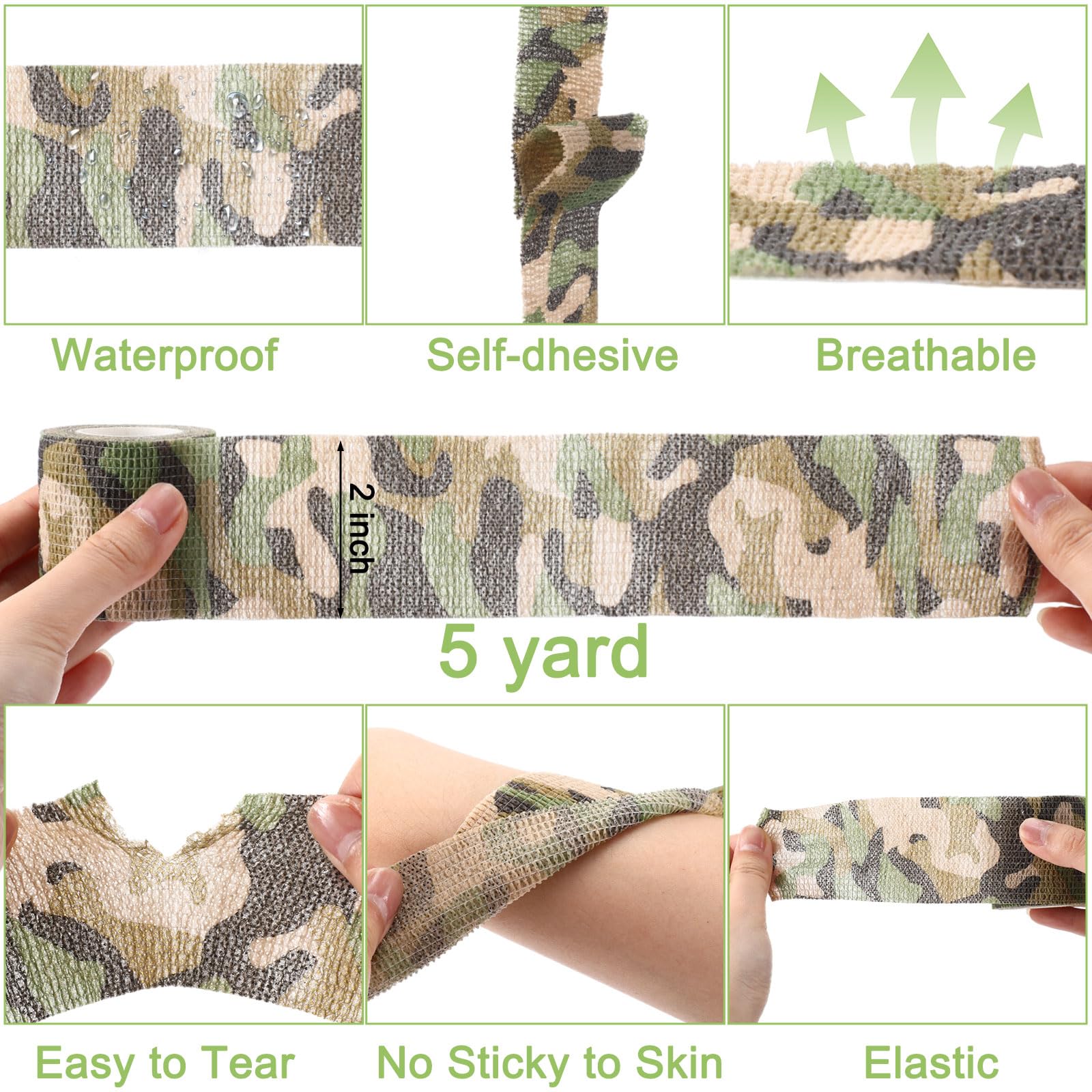 Treela self-adhesive wrap for secure wrist support without clips