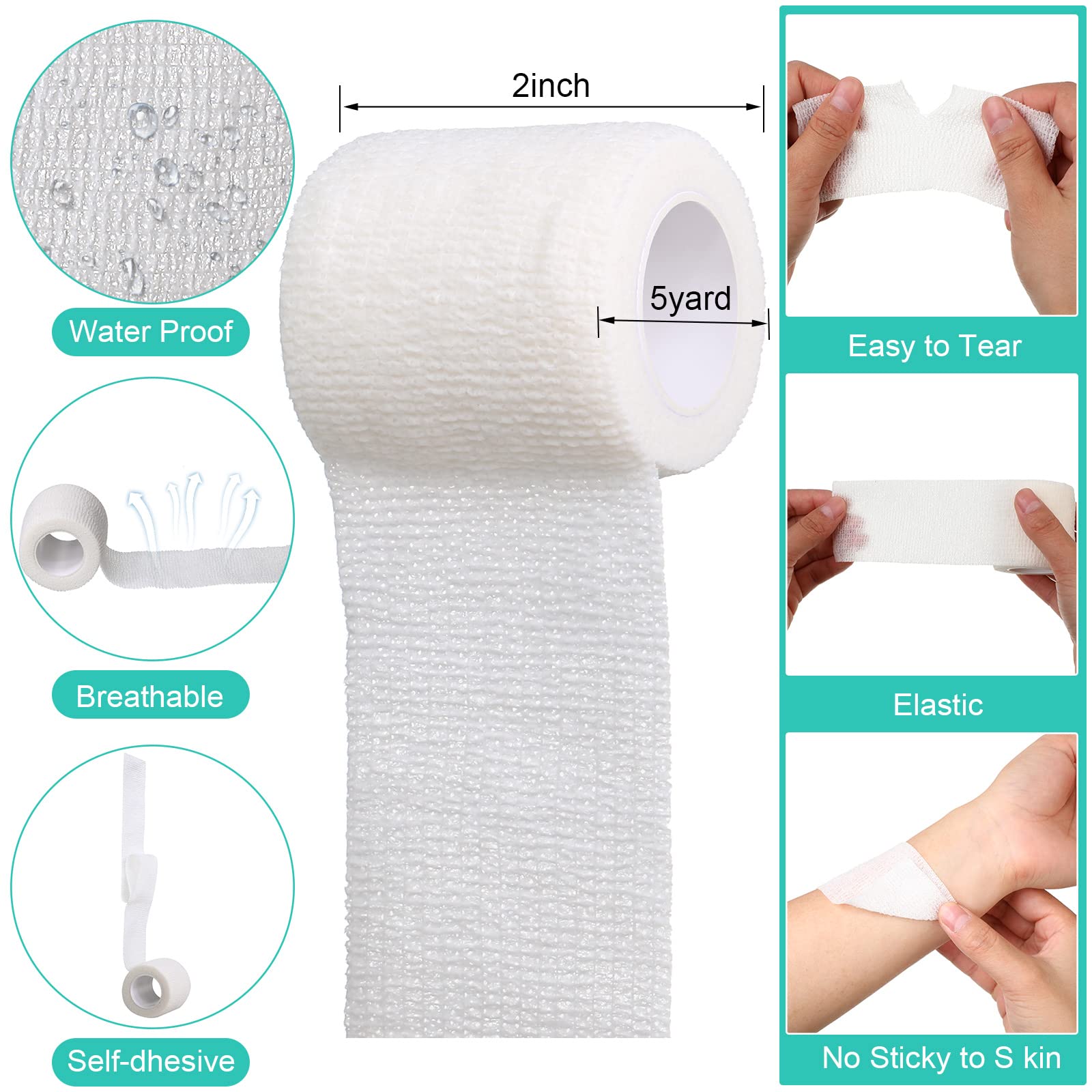 Treela self-adhesive wrist wrap provides gentle, secure support during activity
