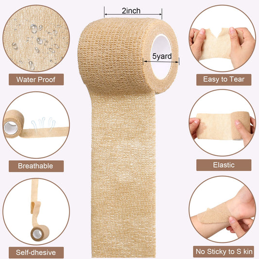 Treela self-adhesive wrist wrap provides secure, comfortable support.
