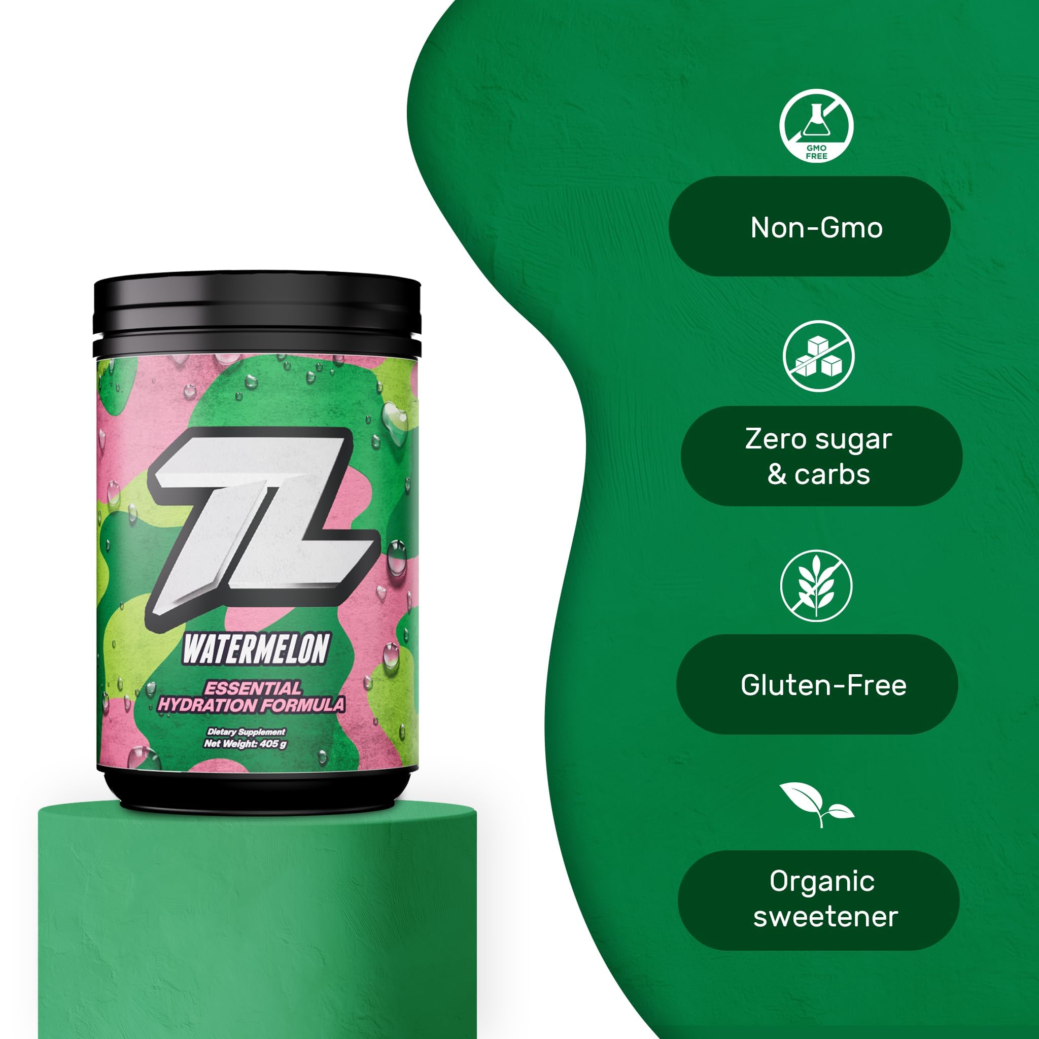 Glass of Treigning Lab watermelon drink after training for recovery energy
