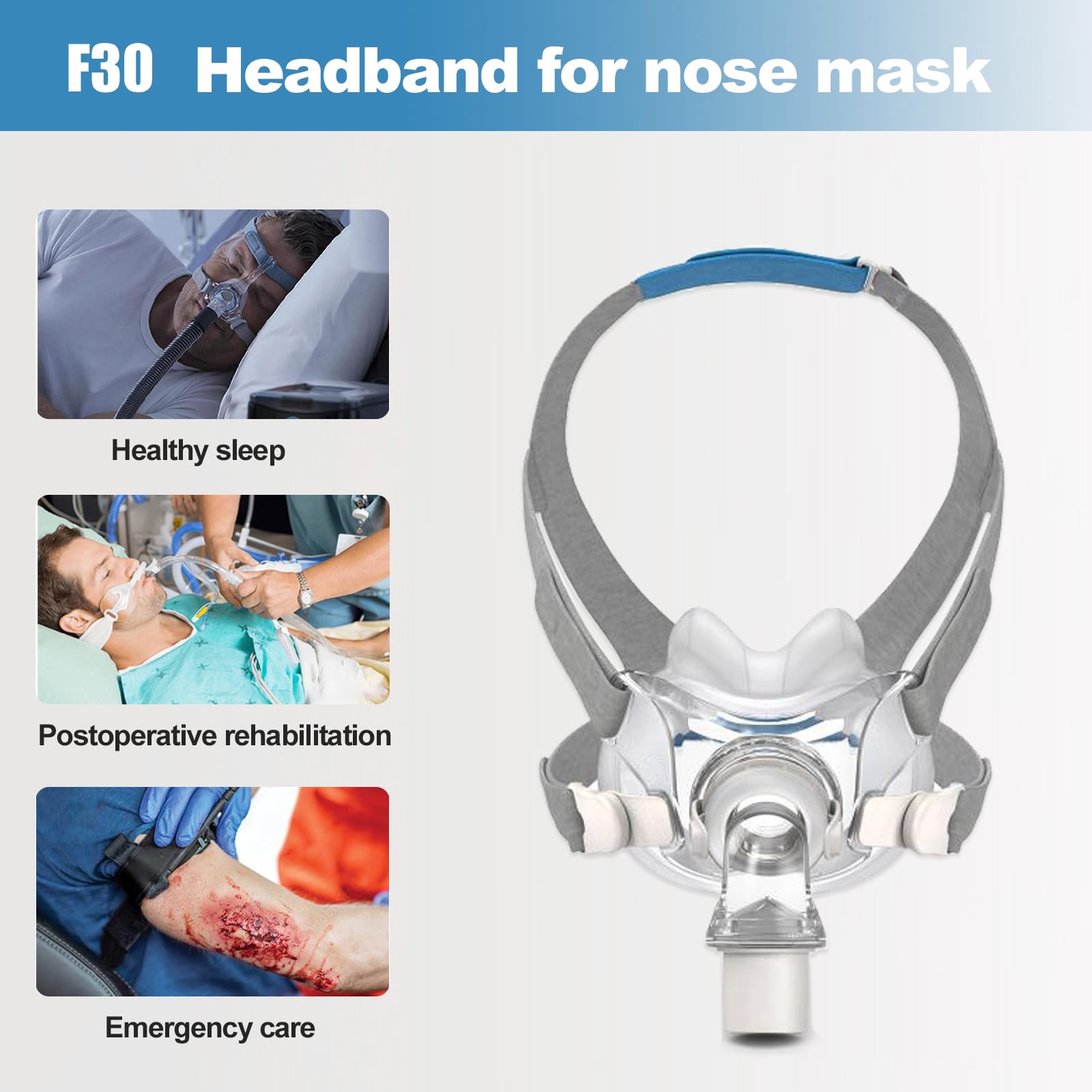 Trejacur AirFit F30 magnet clip hanger included; quick setup and secure mask alignment.