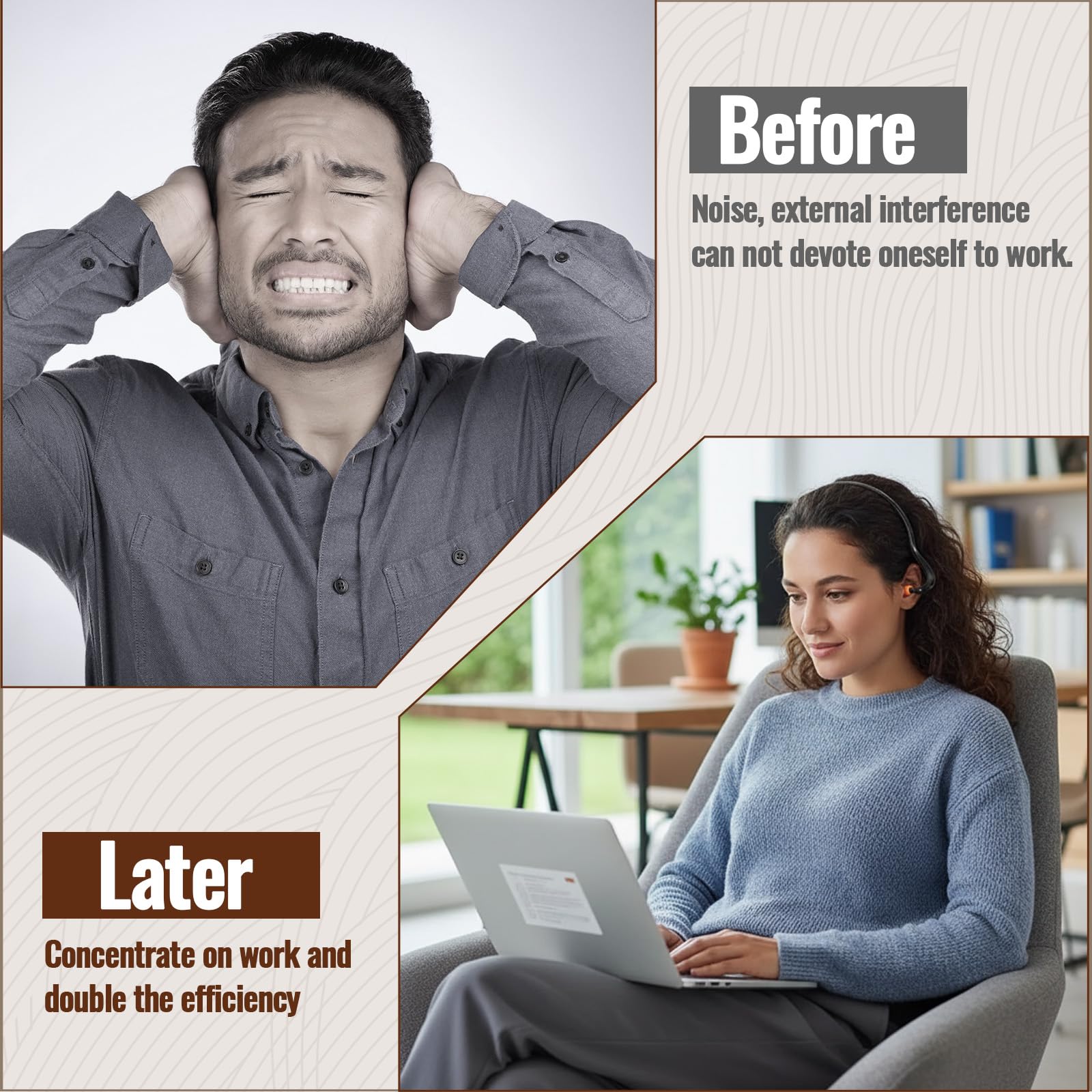 TrelaCo reusable ear protection ideal for sleep, work, and study.