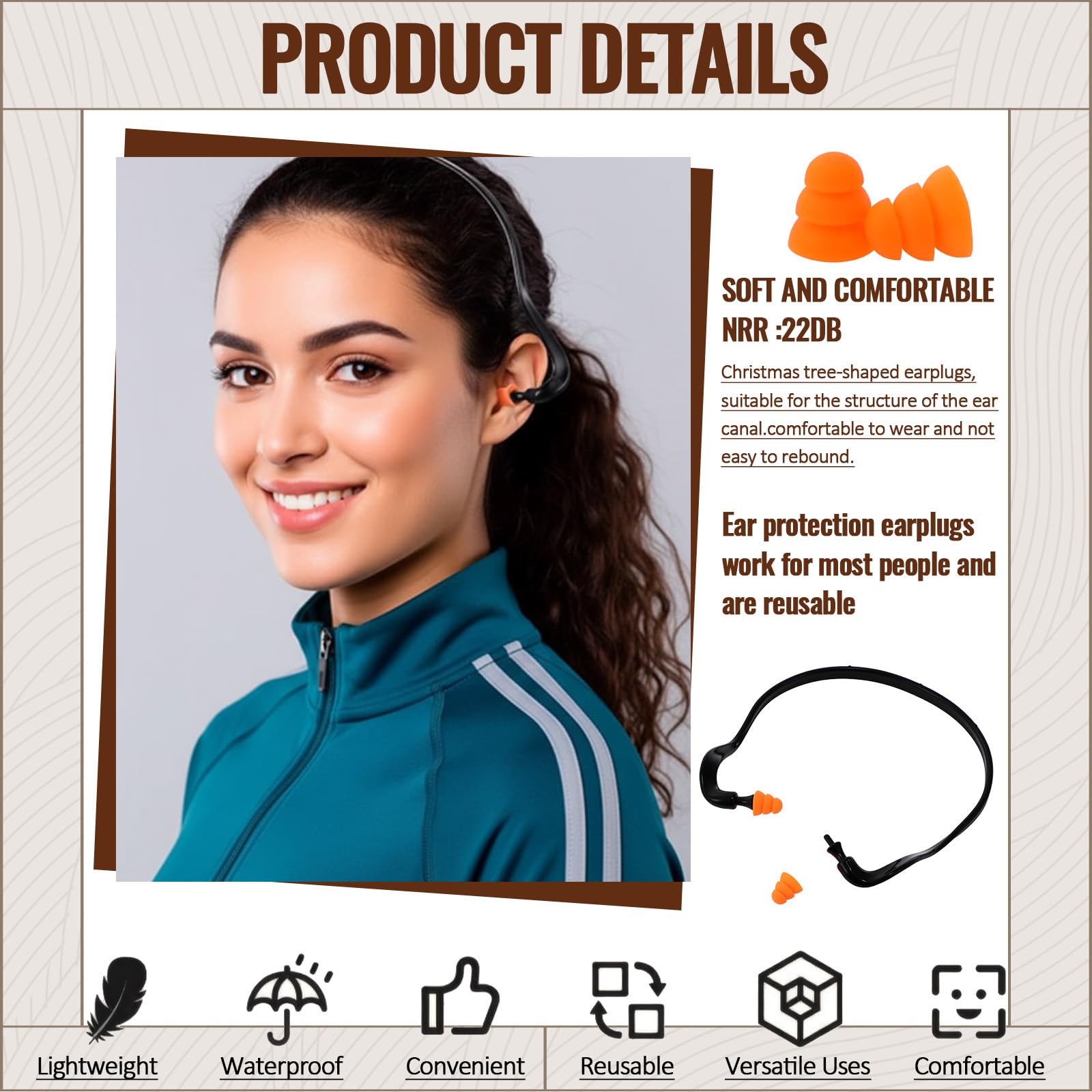 TrelaCo silicone ear plugs are soft, durable and reusable.