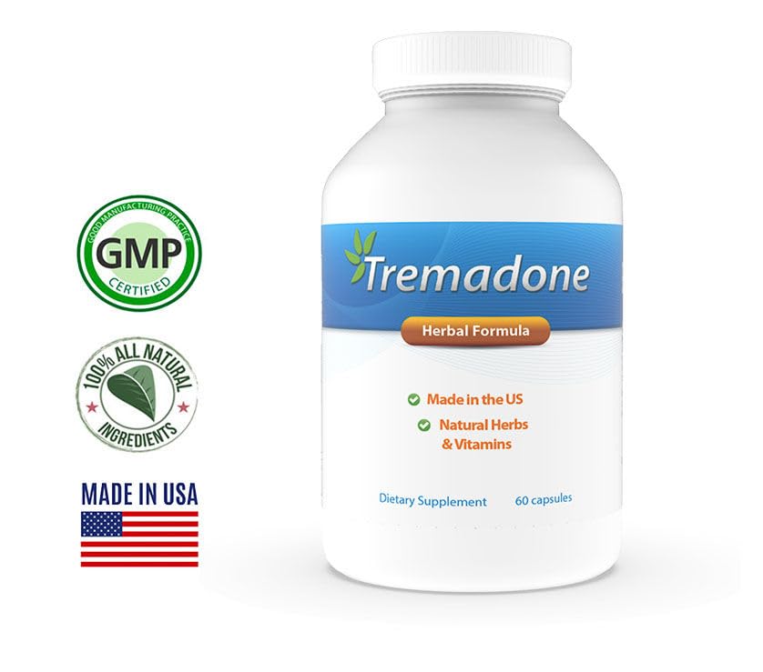Tremadone capsules close-up showing easy-to-swallow form