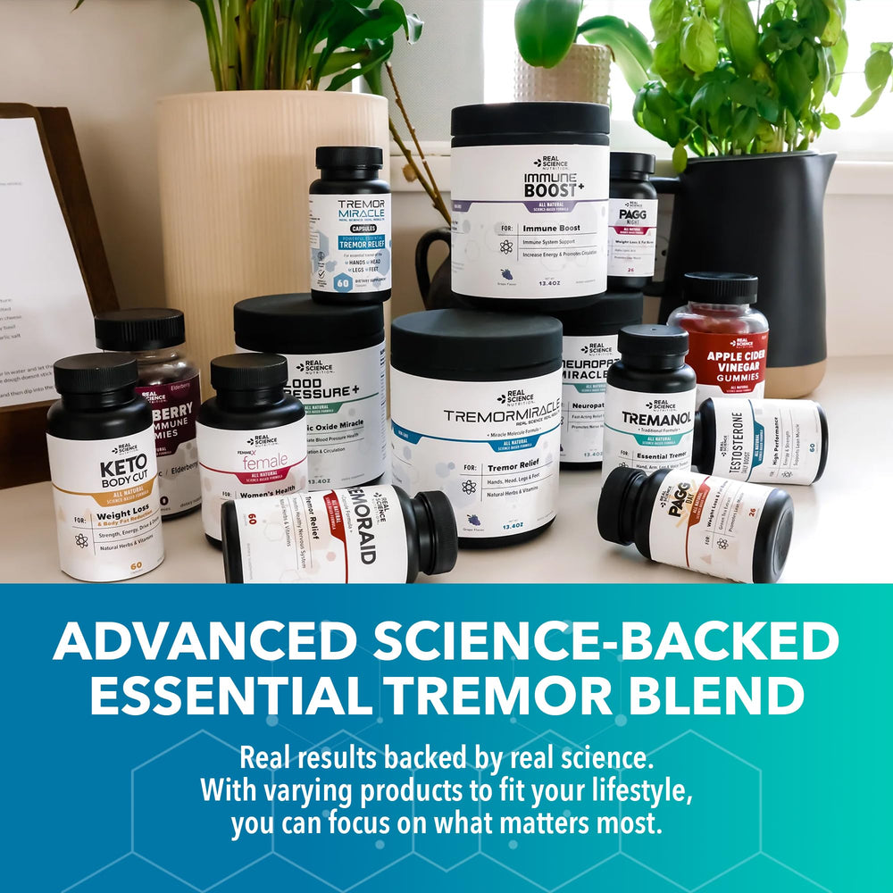 Tremanol active-ingredients-icon emphasizes passionflower and skullcap in the formula.
