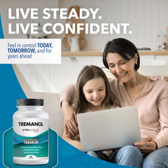 Array of Tremanol Natural Aid capsules ready for daily use