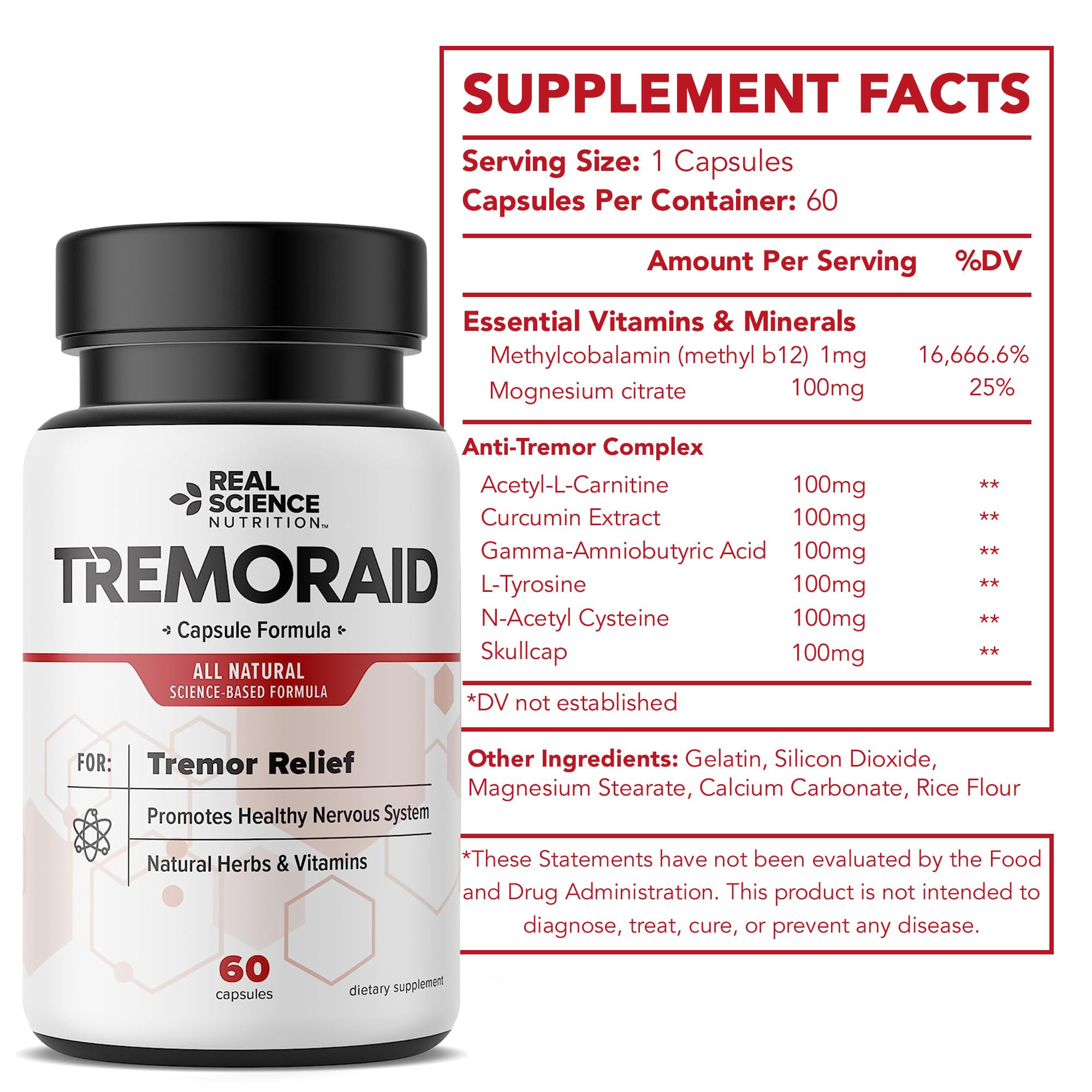 Tremoraid packaging on shelf for easy access
