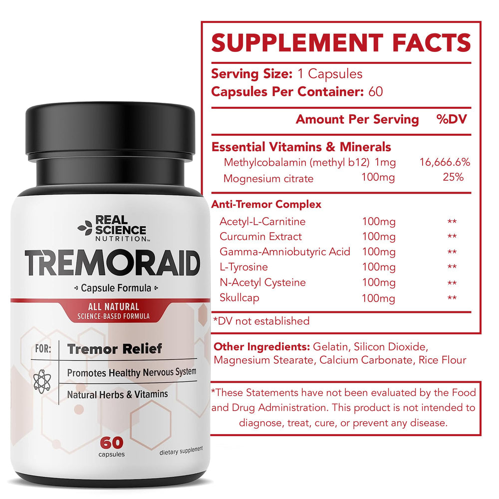 Tremoraid packaging on shelf for easy access