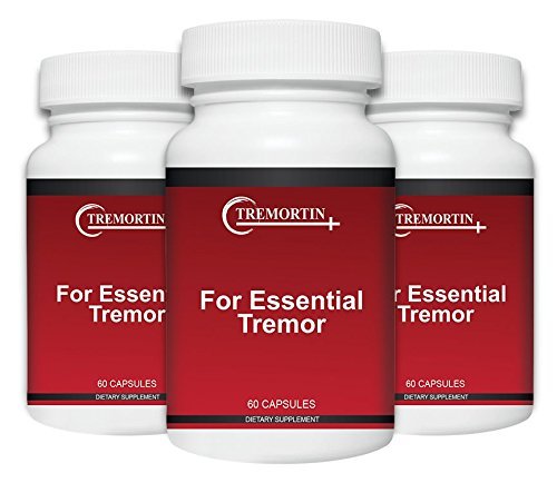 Tremortin 3-Pack bottle pouring, for easy daily use with tremor support.