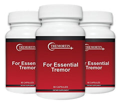 Tremortin 3-Pack bottle pouring, for easy daily use with tremor support.