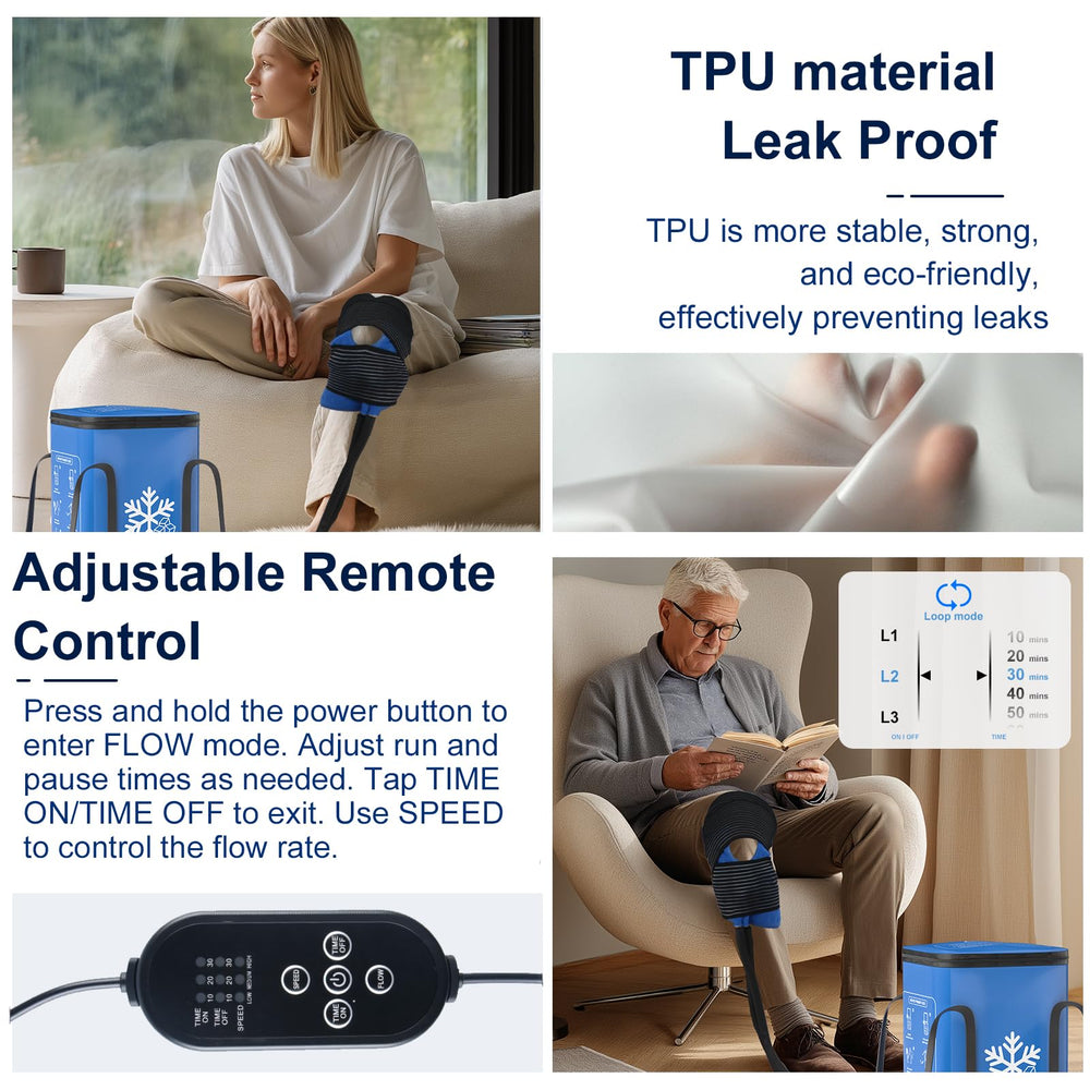 Trewf adjustable flow control lets you tailor cooling speed.