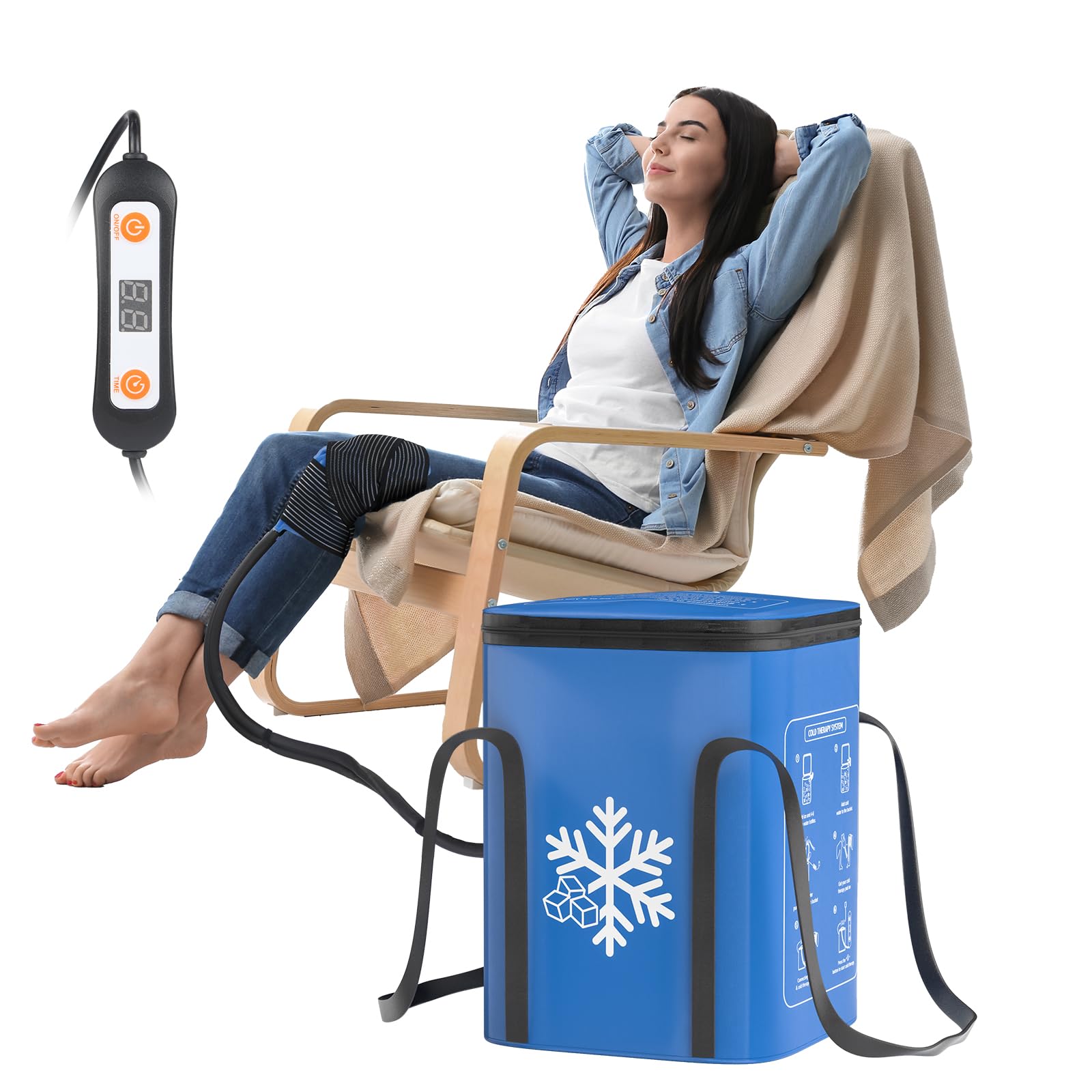 Trewf Ice Machine for Knee – front view, compact design for at-home use.