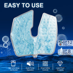 Trewf 19qt ice chamber reduces refills during longer cooling sessions.