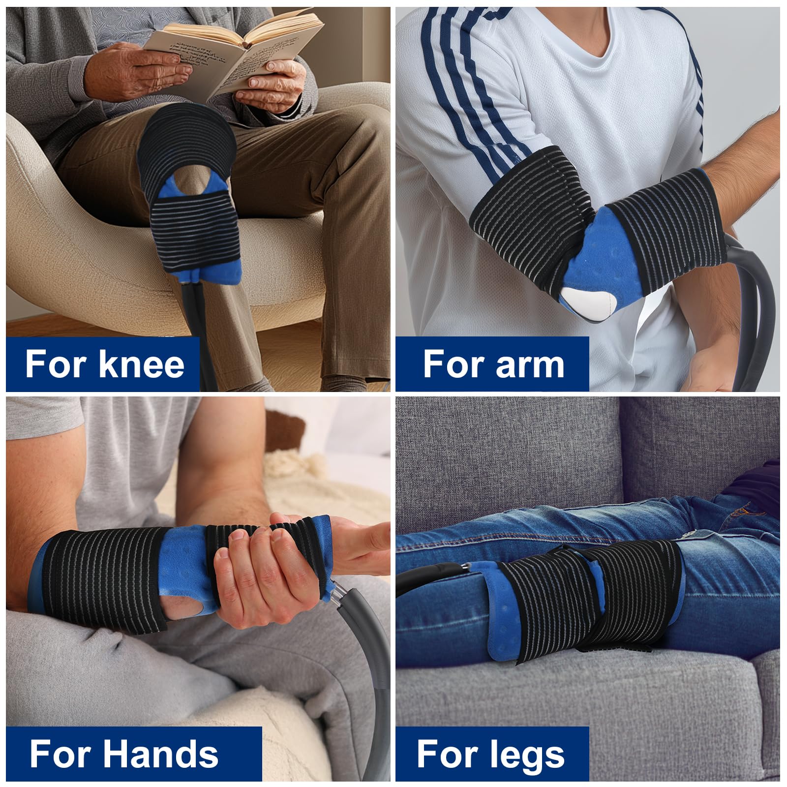 Trewf multi-joint knee pads support versatile cooling around joints.