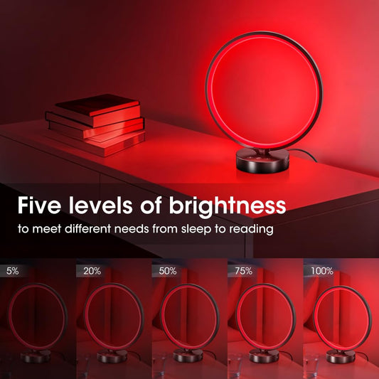 Remote-controlled Treybair bedside lamp for easy night use.