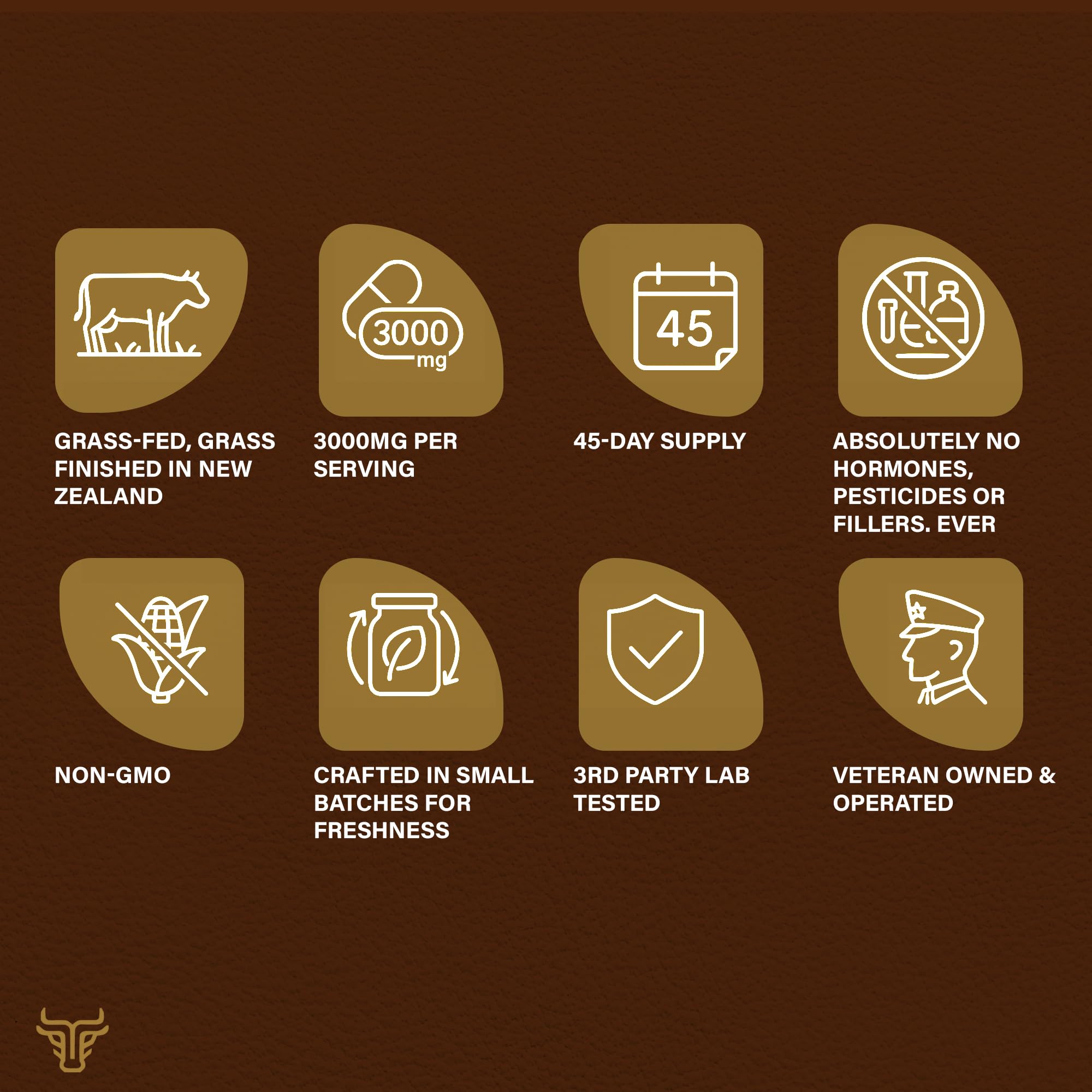 Tribal Harvest 180-capsules pack layout showing value and dosage.