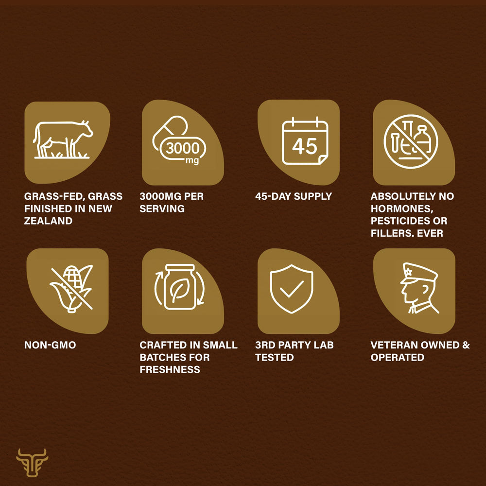 Tribal Harvest 180-capsules pack layout showing value and dosage.