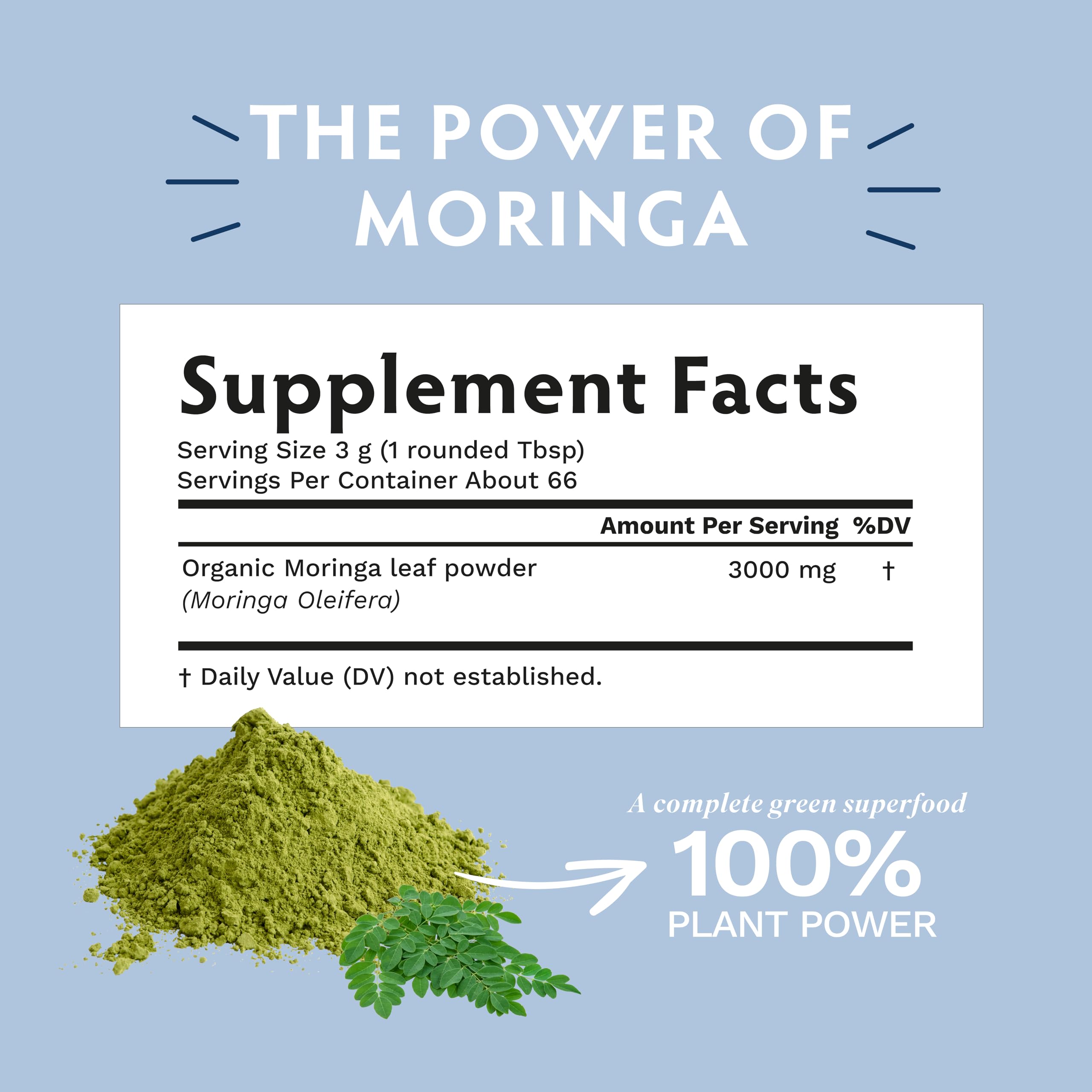 TRIBE ORGANICS Moringa Powder aids joint comfort and mobility